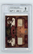 2004 Donruss Classics Combos Babe Ruth/Lou Gehrig Game Used Pants Relic/15 BGS 9