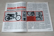 Motorrad 15/1974 Kreidler Mustang Cross mit 6,25PS in einer ersten Vorstellung a