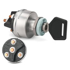 4-Position Universal Ignition Key Switch for 12V Car, Truck, Tractor,