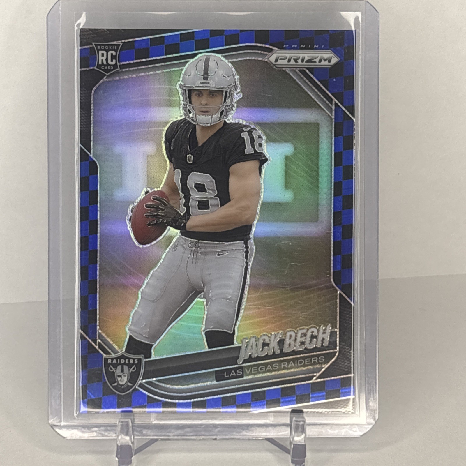2025 Panini Prizm Jack Bech #346 Black & Blue Checker Prizm (RC) SSP 🔥