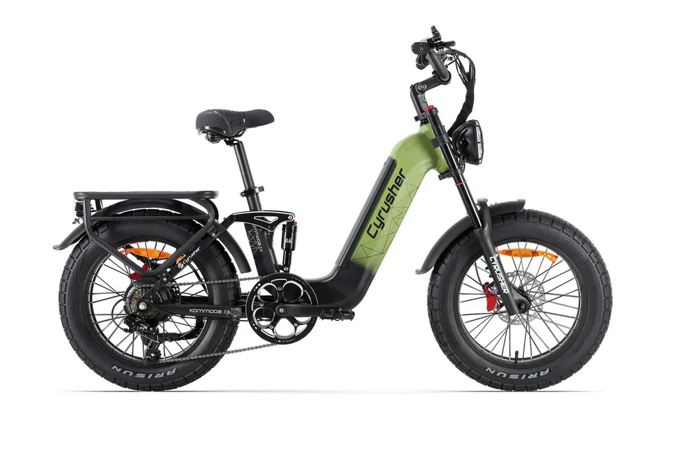 Bicicleta de Montaña Eléctrica Cyrusher 20" 750W 48V 20Ah Fat Tire E-bike Kommoda3.0 MTB Foto 3 de 4