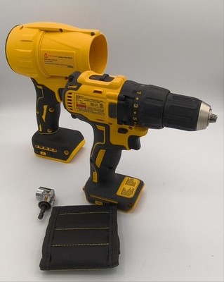 NEW DEWALT DCD777 20V Brushless Drill + Cordless Blower Tool Bundle