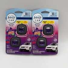 Febreze Car Air Freshener Vent Clips Moonlight Breeze 2 Clips 2 Pack