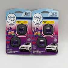 Febreze Car Air Freshener Vent Clips Moonlight Breeze 2 Clips 2 Pack