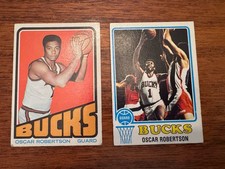 1972-73-74 Topps Set-Break # 25 70 Oscar Robertson Lot Of 2 Cards Vintage