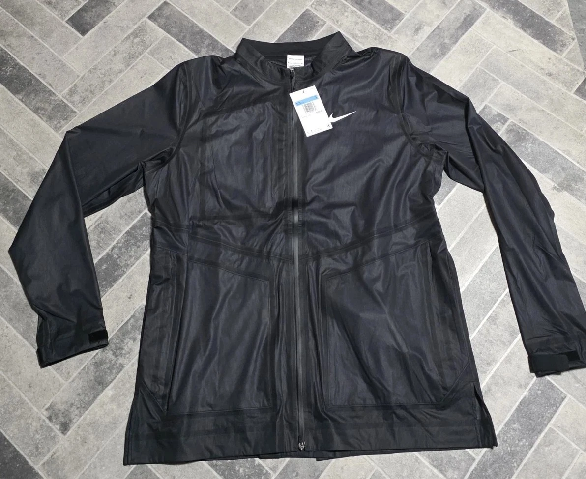 New NIKE Men's Storm-FIT ADV Full Zip Golf Jacket Black DX6074-010 SIZE M $250