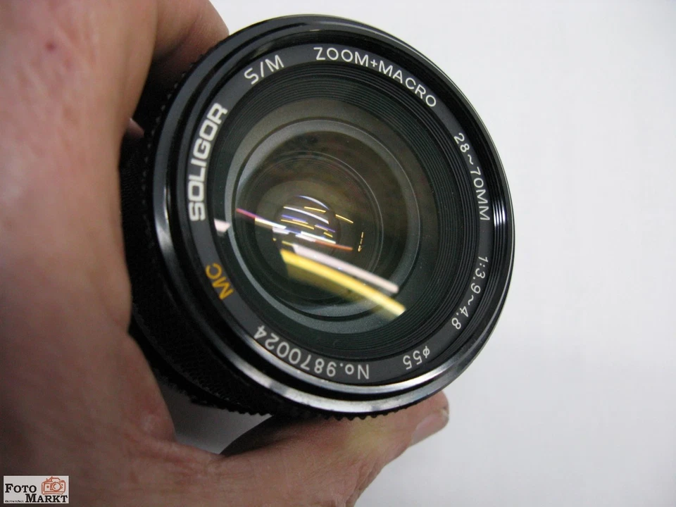 Objetivo Zoom Soligor 28-70 / 3,9-4,8 MC Multicapa Para Olympus OM-1, OM2, OM10 - Imagen 2 de 3