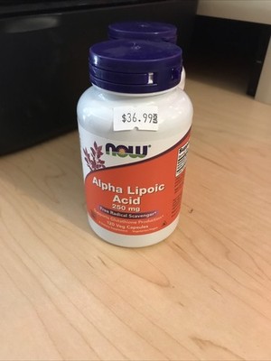 Now Foods Alpha Lipoic Acid Dietary Supplement, 250mg, 120 Capsules