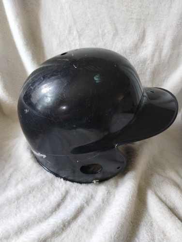 Rawlings PL95R Batting Helmet XL 7 3/8-7 1/2 Double Ear Flap Black USA Made
