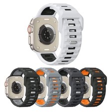 Rugged Sport Band for Apple Watch Ultra 2 49mm Series 10 46mm 45mm 44mm Silicone
