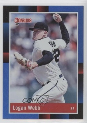 2022 Panini Donruss Retro 1988 Holo Blue Logan Webb #279 0s1o