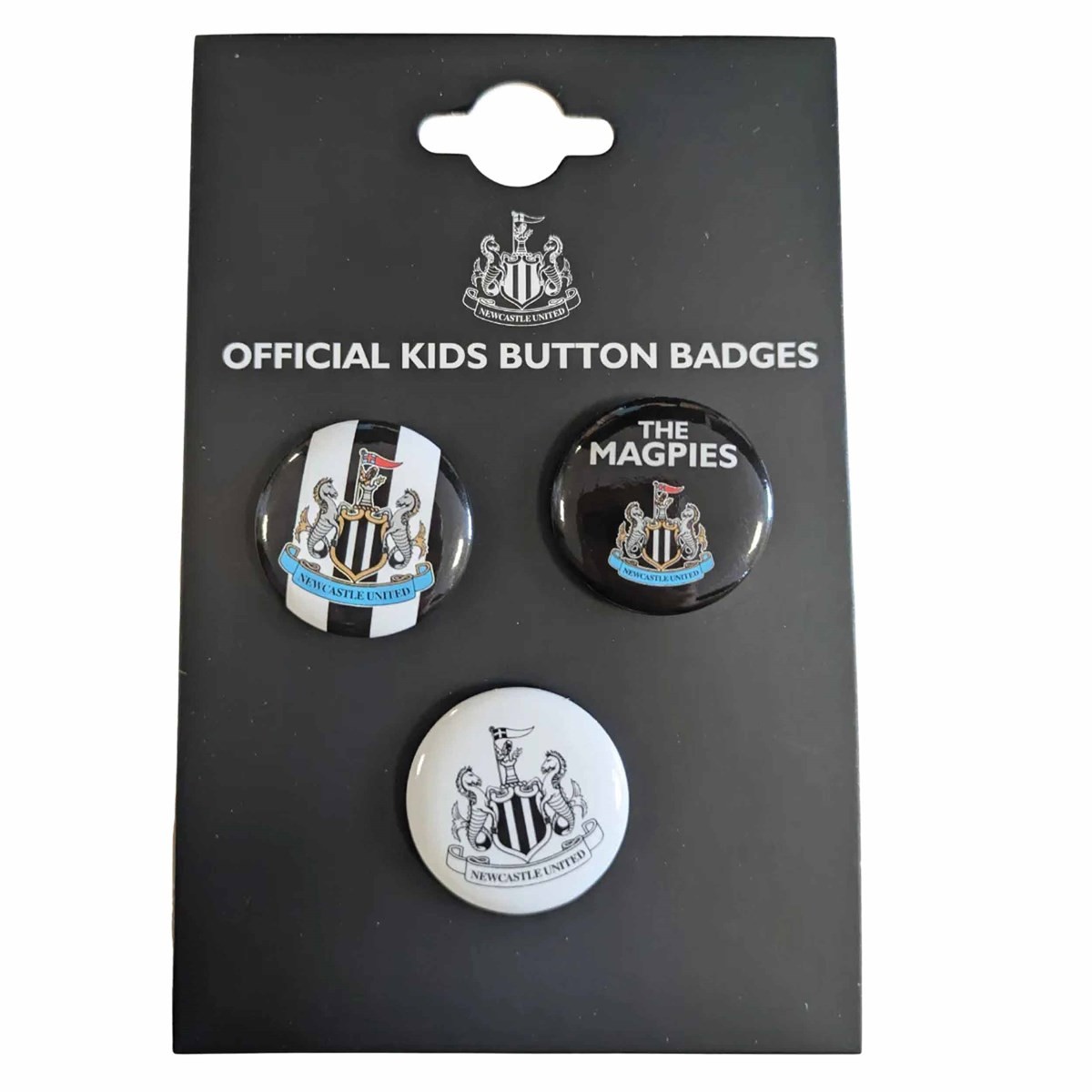 Newcastle United FC 3 Piece Button Badge Set, Football Accessories, Sports, Gift