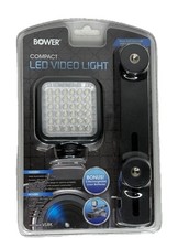 NEW Bower VL8K Compact LED Video Light Kit DSLR Camcorder w/ Batteries Bracket
