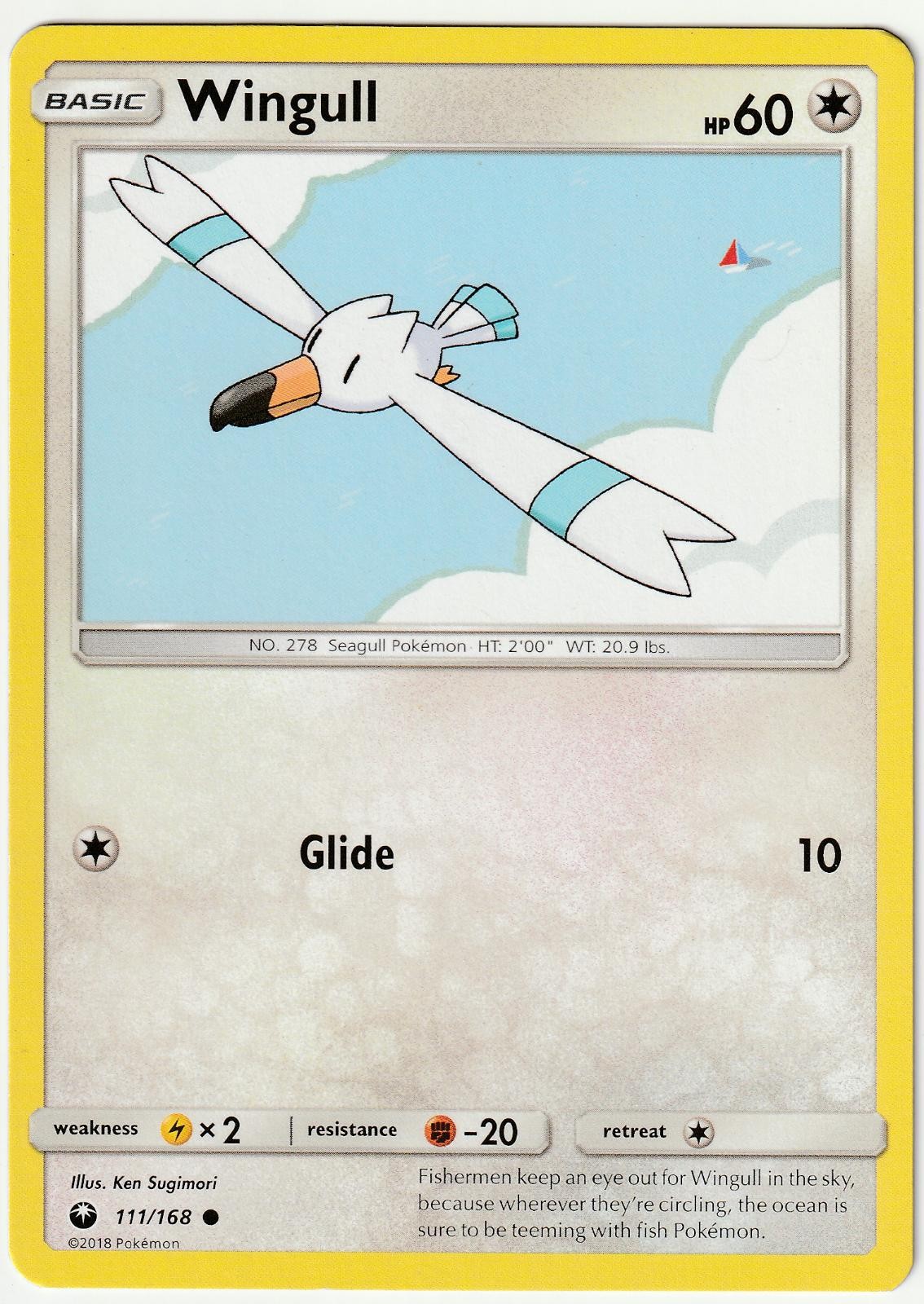 Wingull 111/168 Common Celestial Storm Pokemon LP-NM
