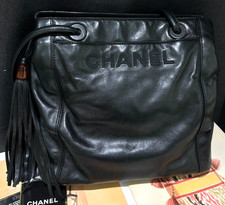 CHANEL Tassel tortoiseshell Logo Shoulder bag Out of print
