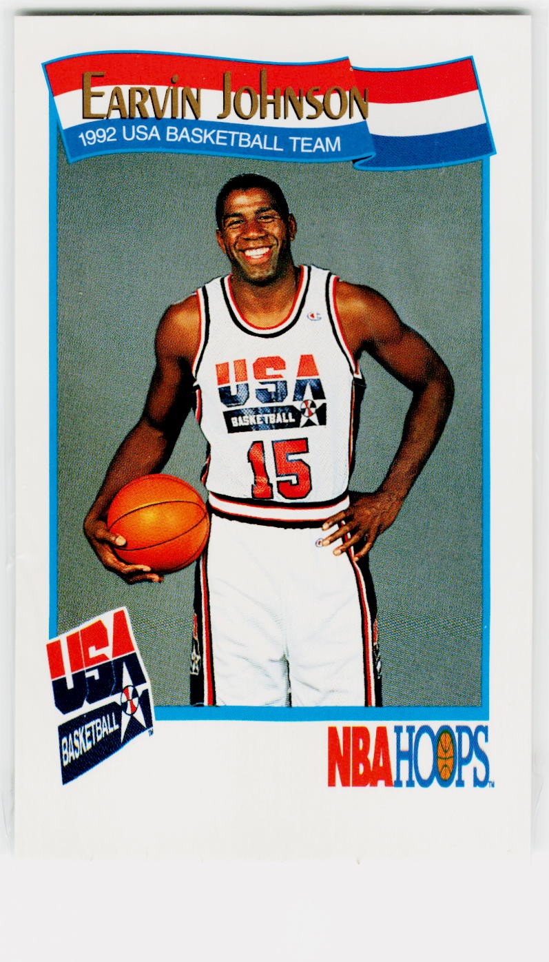 Earvin Johnson 1991-92 Hoops #578 USA