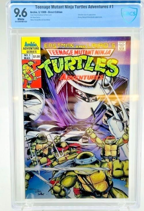 Archie TMNT Adventures #1 CBCS 9.6. Shredder Cover and Appea