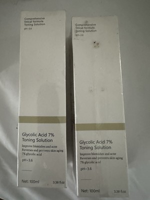 1 Glycolic Acid 7% Toning Solution. 100 ml 3.38 fl oz - Sealed,  Exp: 4/27