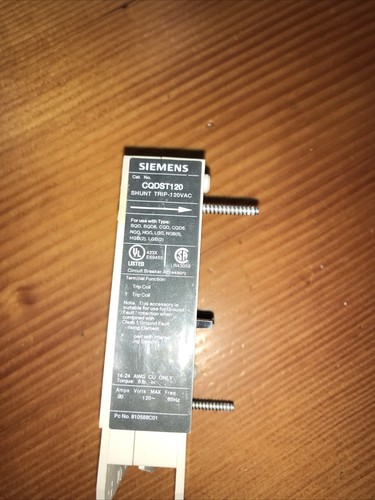Siemens CQDST120 Circuit Breaker Shunt Trip 120V