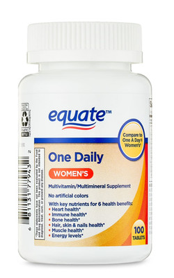 Multimineral Supplement Tablets for Women's Health, 100 Count, Compare to One a