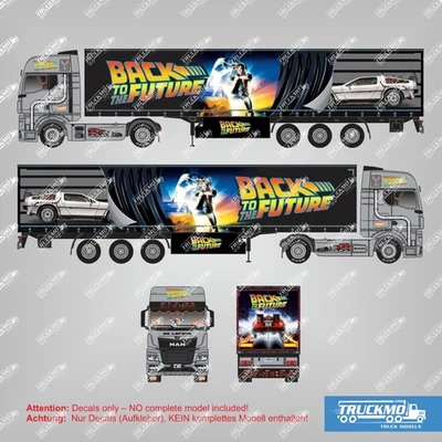TRUCKMO DECALPRINTING TRUCKMO Decals Back to the Future MAN TGX GX Planenauflieger 100871 1:87 H