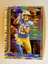 2025 Topps Chrome Pulsar Refractor Ladd McConkey #156 Los Angeles Chargers