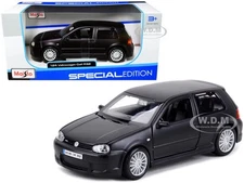 VOLKSWAGEN GOLF R32 MATT BLACK 1/24 DIECAST MODEL CAR BY MAISTO 31290