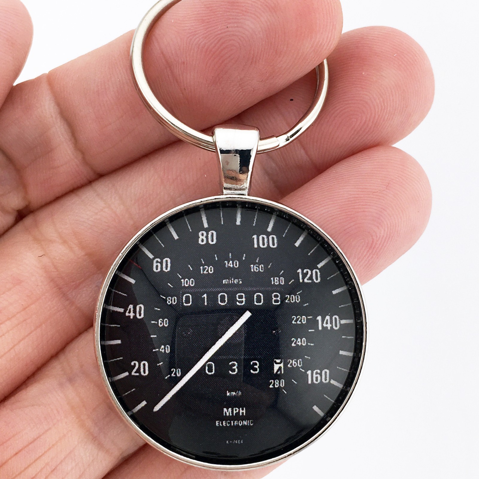 Vintage 1987 BMW M6 160 MPH Speedometer 1.2" Diameter Keychain