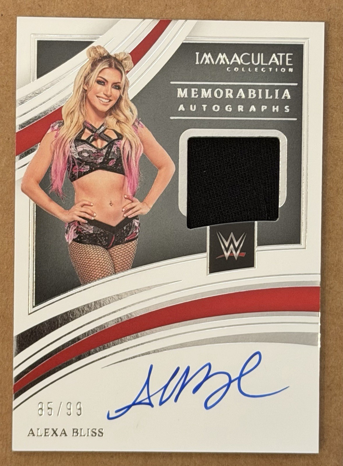2022 Panini Immaculate WWE Wrestling Alexa Bliss Patch AUTO 85/99 view 1