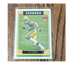 Topps 2006 A.J. Hawk Rookie Green Bay Packers NFL Football Card #360. rookie card picture