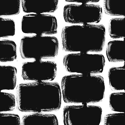 Peel and Stick Wallpaper Black and White Contact 17.3'' x 78.7'' Black/White