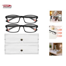 2 Pcs Auto Focus Glasses, Automatic Zoom Reading Intelligent Self Adjusting P...