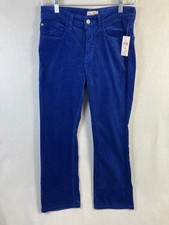 Anthropologie Pilcro The Yaya Corduroy Crop Flare Jeans Women's Size 29 Blue NWT