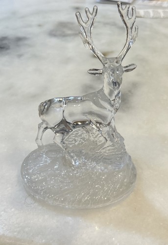 Cristal D'Arques 24% Bleikristall Bergglas Hirsch Hirsch Figur Made in France - Bild 4 von 4