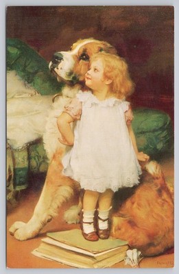 Ise Biggest Art Postcard by Arthur Elsley Ad Haussner's Restaurant Baltimore MD