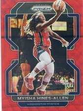 2022 Panini Prizm WNBA MYISHA HINES-ALLEN #12 RED RUBY WAVE PRIZM