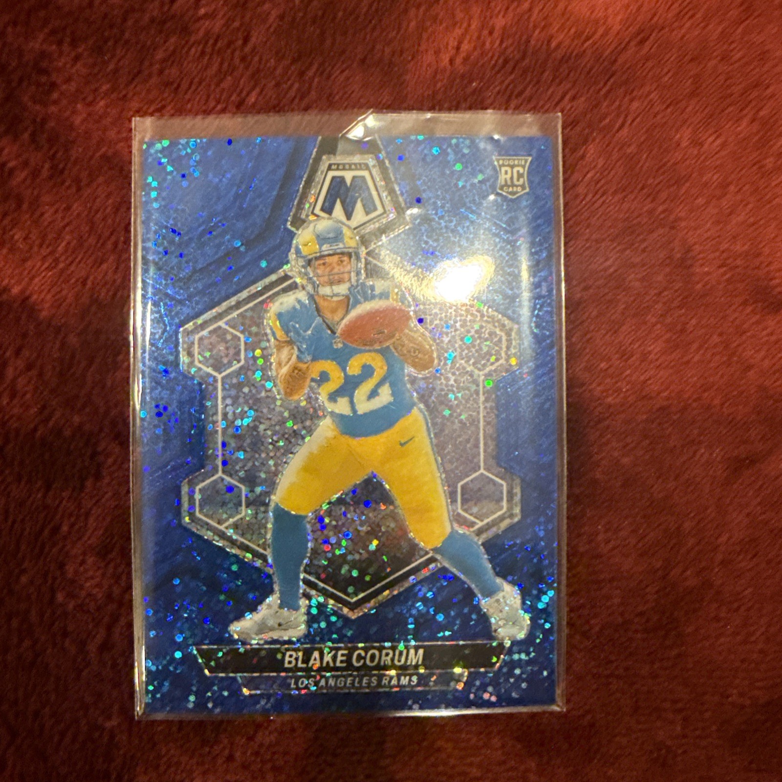 2024 Panini Mosaic - Rookies Blake Corum #368 Blue Sparkle Prizm /96 (RC)