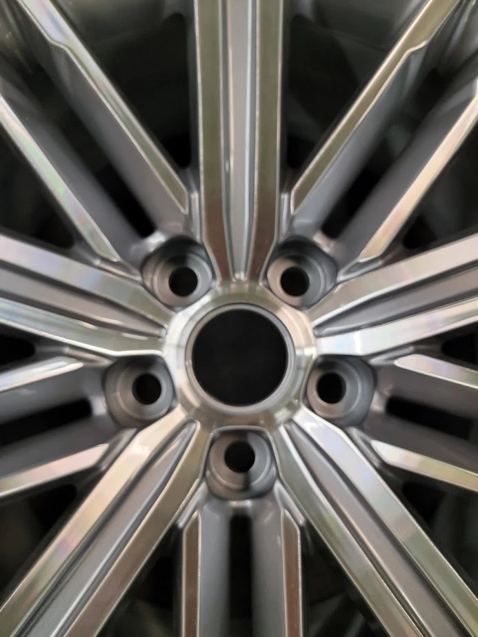 Genesis G80 2018 2019 2020 70938 aluminum OEM wheel rim 18 x 8 CnC Silver - Image 2 of 3