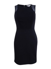 BCBGeneration Women's Lace-Trim Sheath Dress (10, Black) 612000572540