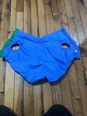 oodles Warm Blue and Green Dog Coat Jacket - missing tag, fits like a small 