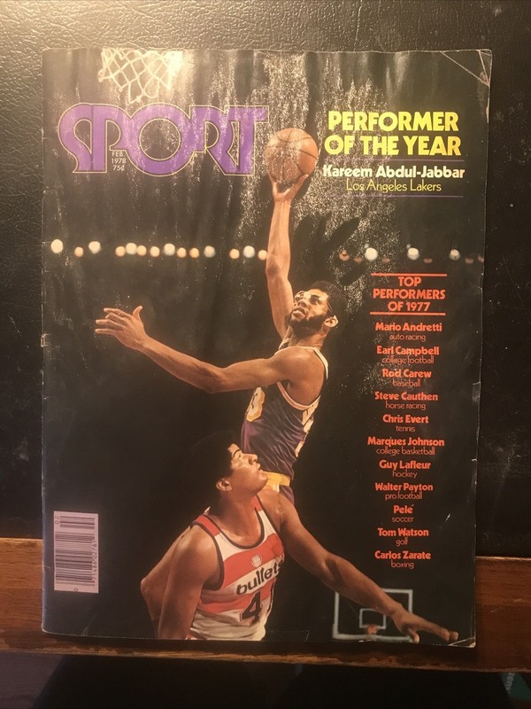 Vintage Sport Magazine February 1978 - Performer of the Year Kareem Abdul-Jabbar