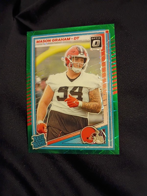 2025 Panini Donruss - Mason Graham #340 Optic Preview Green Velocity Prizm (RC)