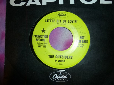 #ad #ad THE OUTSIDERS Little Bit Of Lovin#x27; 45 RPM 1967 Garage Rock Promo VG $7.00
