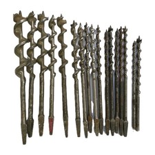 Vintage Auger Bit Lot 17 Brace Drill Bits Irwin Woodworking Carpenter Tools Usa Vintage Auger Bit Lot 17 Brace Drill Bits Irwin Woodworking Carpenter Tools Usa