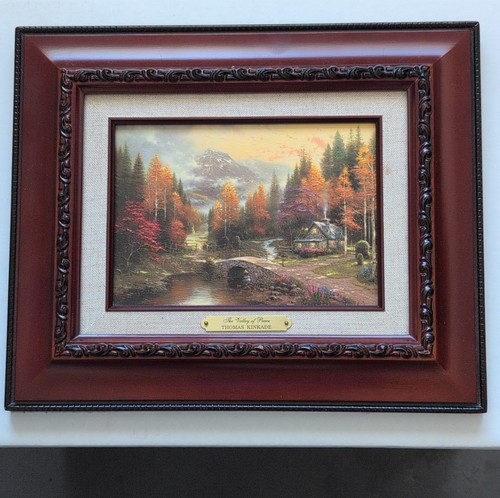 Thomas Kinkade The Valley of Peace Framed Print w/ Certificate of Authenticity