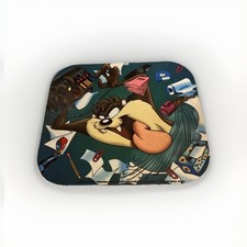 Vintage 1994 Looney Tunes Mousepad, Taz, Tasmanian Devil, Warner Bros, Office