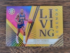 ISIAH THOMAS 2020-21 Panini Illusions Living Legends GOLD Pistons #15 /10