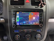 Head Unit For 2004 2005 2006-2009 VW Golf MK5 CarPlay Android 15.0 Radio GPS Sat