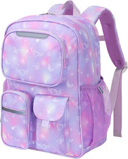 Kids Backpack for Girls - 17 Inch School Bookbag for Grades 3-5 Elementary Gir