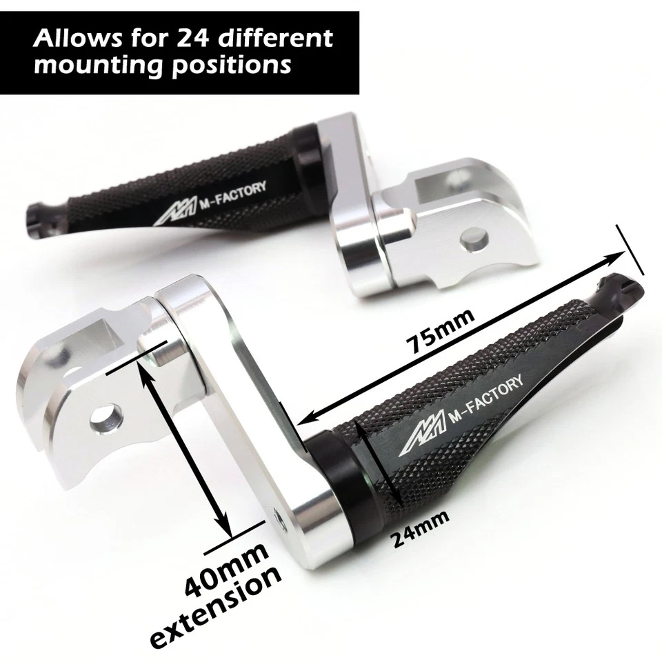 Clavijas delanteras doradas ajustables MFP 40 mm para Suzuki SV 1000 S 03 04 05 06 07 Foto 3 de 4